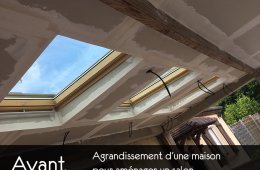 Peinture agrandissement maison avant 1